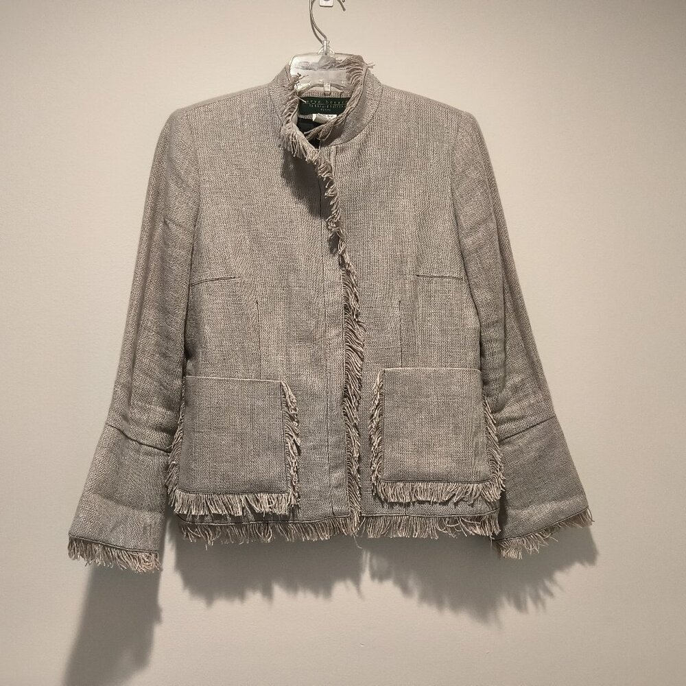 Vintage Harve Bernard by Bernard Holtzman Wool Blazer size 8P with zipper